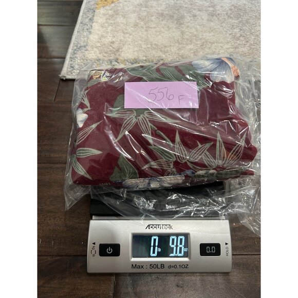 Island Traders Hawaiian Short Sleeve Button-Up Shirt L Red Floral Print - Picture 9 of 9